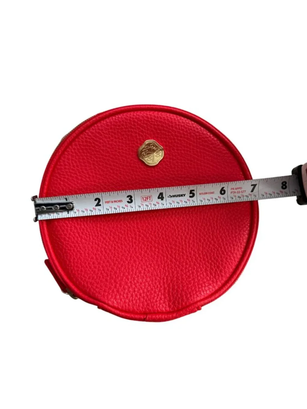 SHISEIDO Ginza Red Round Travel Cosmetic Bag NEW NWOT